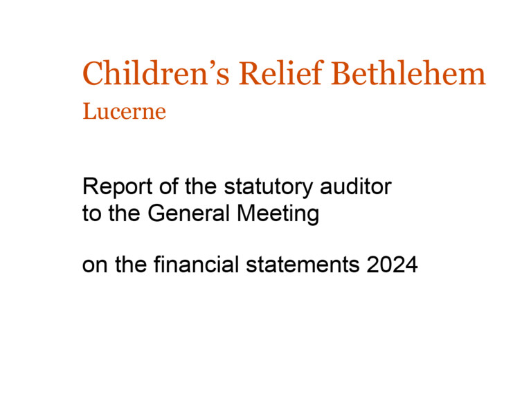 Report of the statutory auditor 2024