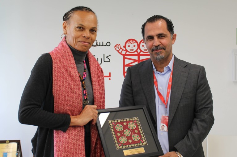 DEZA-Direktorin im Kinderspital Bethlehem DEZA-Direktorin im Kinderspital Bethlehem